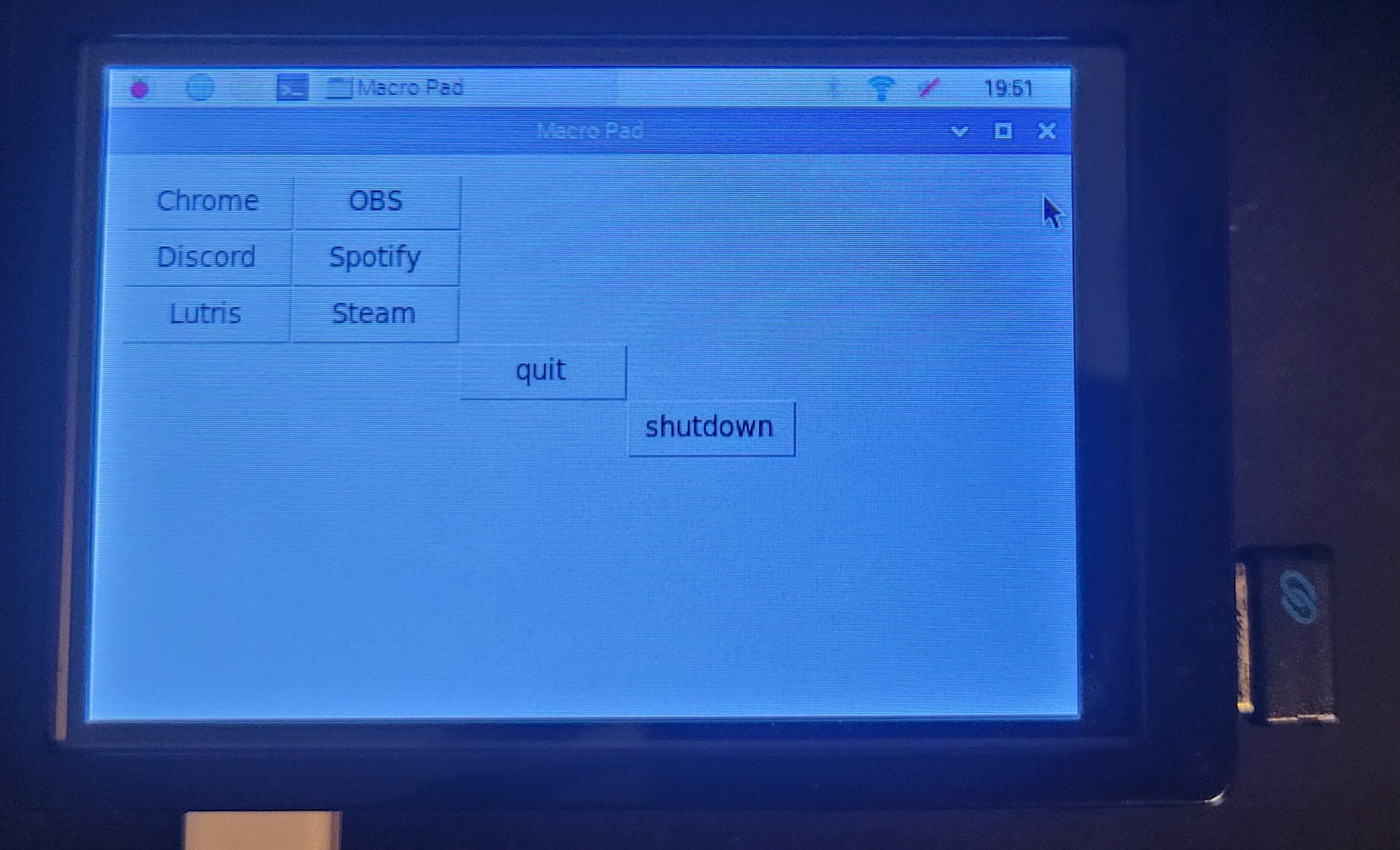 LCD Screen Raspberry Pi Macro Pad